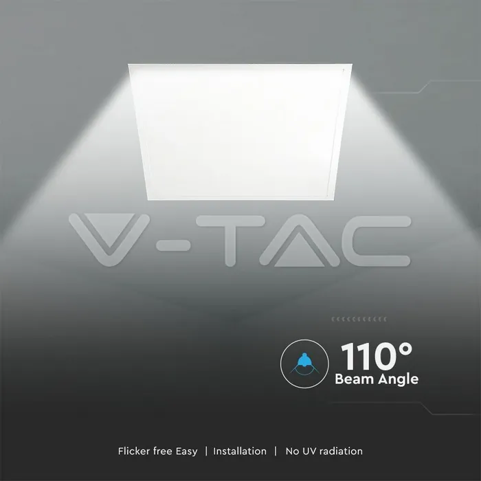 V-TAC VT-10219 LED Панел 36W 600x600mm 120lm/W 6400K Вкл. Драйвер 10бр/СЕТ