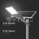V-TAC VT-10227 30W Улична Лампа Соларна Bridgelux Чип 6500K