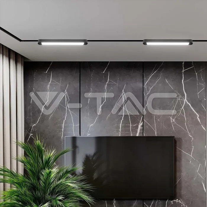 V-TAC VT-10242 10W LED Магнитен Линеен Осветител 4000K Черно Тяло