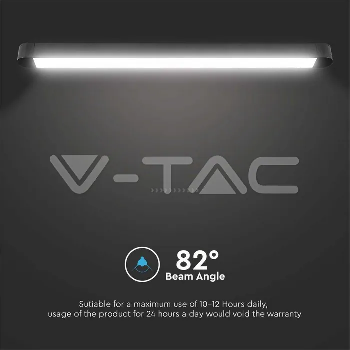 V-TAC VT-10245 18W LED Магнитен Линеен Осветител 4000K Черно Тяло