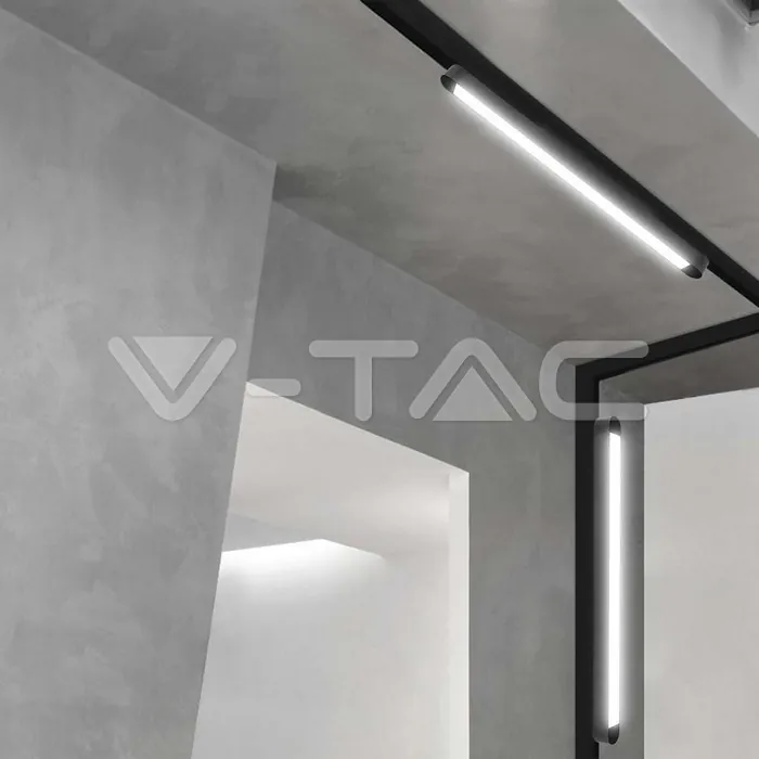 V-TAC VT-10245 18W LED Магнитен Линеен Осветител 4000K Черно Тяло