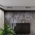 V-TAC VT-10259 5W LED Магнитен Линеен Спот Регулируем 6400K Черно Тяло