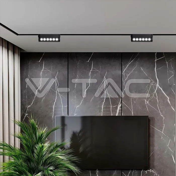 V-TAC VT-10259 5W LED Магнитен Линеен Спот Регулируем 6400K Черно Тяло