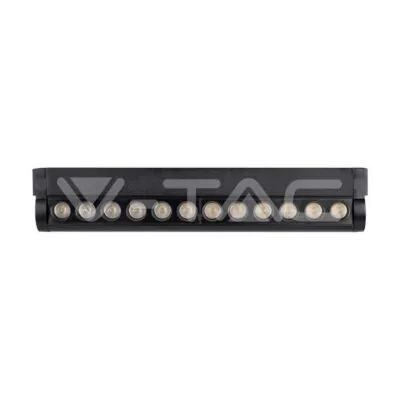 V-TAC VT-10261 12W LED Магнитен Линеен Спот Регулируем 3000K Черно Тяло