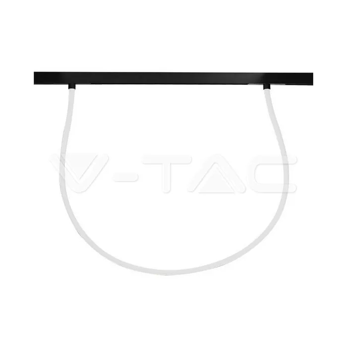 V-TAC VT-10279 24W LED Магнитен Релсов Усветител Гъвкав 2M CCT: 3000K Димиращ Черно Тяло