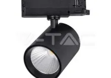 V-TAC VT-10281 30W LED COB Релсов Прожектор 4000K Черно Тяло