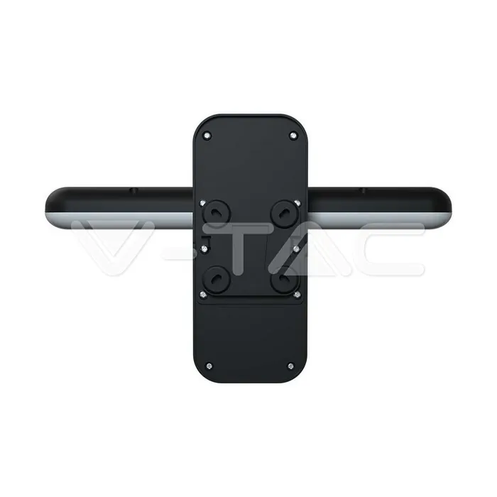 V-TAC VT-10315 15W LED Соларна Стенна Лампа LiFePO4 Батерия 3.2V 6000mA CCT: 6000K+4000K Черна