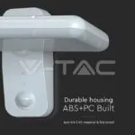 V-TAC VT-10316 15W LED Соларна Стенна Лампа LiFePO4 Батерия 3.2V 6000mA CCT: 6000K+4000K Бяла
