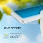 V-TAC VT-10316 15W LED Соларна Стенна Лампа LiFePO4 Батерия 3.2V 6000mA CCT: 6000K+4000K Бяла