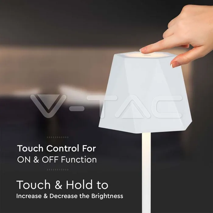 V-TAC VT-10324 1.5W LED Настолна Лампа Бяла 3in1