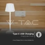 V-TAC VT-10324 1.5W LED Настолна Лампа Бяла 3in1