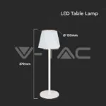 V-TAC VT-10324 1.5W LED Настолна Лампа Бяла 3in1