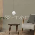 V-TAC VT-10342 5W LED Висяща Лампа Бяло Тяло 3000K