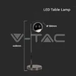 V-TAC VT-10345 6W LED Настолна Лампа Черно Тяло 3000K