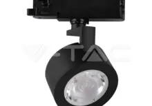 V-TAC VT-10371 30W LED Прожектор Релсов Монтаж Черно Тяло 3в1