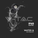 V-TAC VT-10373 Колче За Земя Алуминий Черно GU10 IP65 (105*75*245мм)