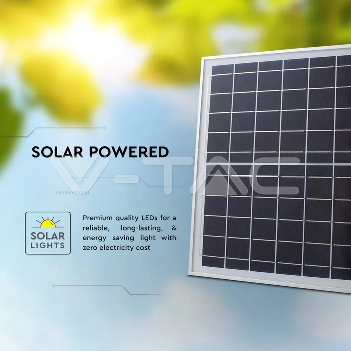 V-TAC VT-10406 16W LED Соларен Прожектор 4000К Бяло Тяло
