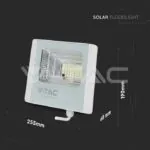 V-TAC VT-10408 20W LED Соларен Прожектор 4000К Бяло Тяло