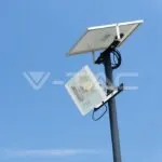 V-TAC VT-10410 35W LED Соларен Прожектор 4000К Бяло Тяло