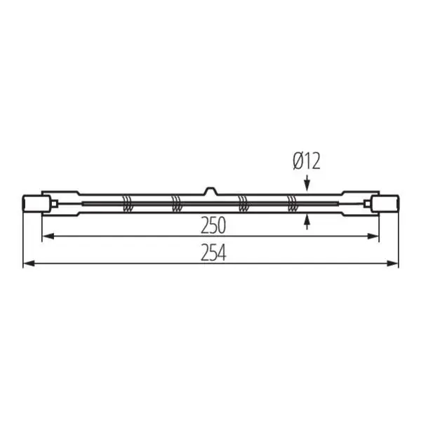 Kanlux 10419 Халогенен източник на светлина J R7s 220V 1500W 2700K