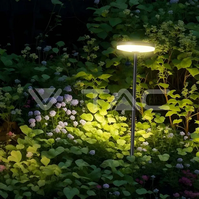 V-TAC VT-10426 12W LED Градинско Колче D150xH800 4000K Антрацит IP65