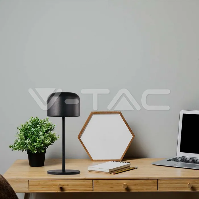 V-TAC VT-10450 LED Настолна Лампа 2200mAH Батерия D86*H210mm Бяло Тяло IP54 3000K+6000K