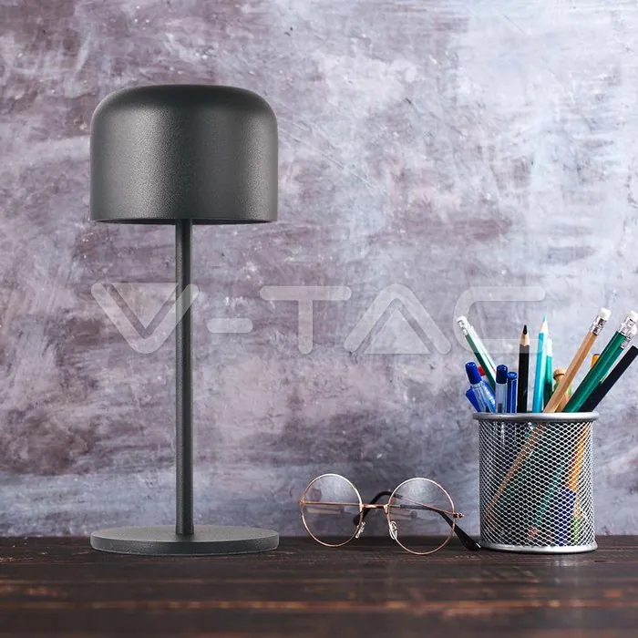 V-TAC VT-10450 LED Настолна Лампа 2200mAH Батерия D86*H210mm Бяло Тяло IP54 3000K+6000K