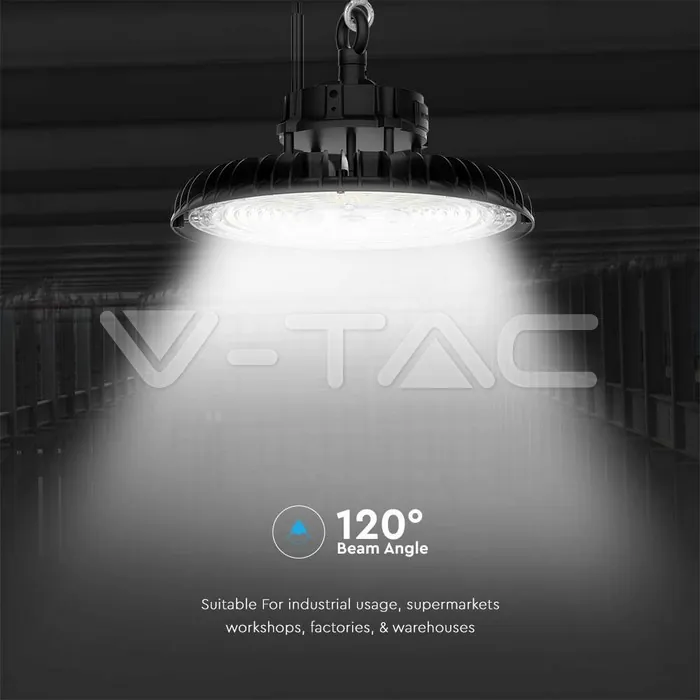 V-TAC VT-10467 120W/150W/200W LED Камбана 3в1 3000K;4000K;5000K UFO 160lm/W