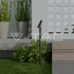 V-TAC VT-23051 2x2.6W Наземен Спот 1м. Черен 4000К IP44