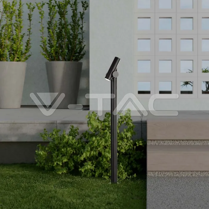 V-TAC VT-23051 2x2.6W Наземен Спот 1м. Черен 4000К IP44