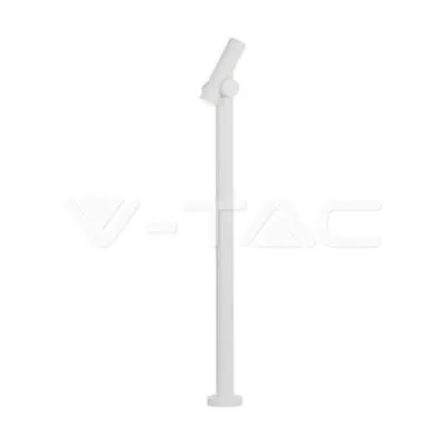 V-TAC VT-10476 2x2.6W Наземен Спот 1м. Бял 3000К IP44
