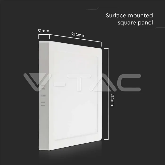 V-TAC VT-10500 18W LED Backlit Панел Външен Квадрат 6500К
