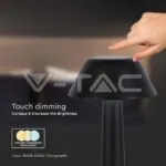 V-TAC VT-10568 2W LED Настолна Лампа (D100*230) 3 в 1 Черно Тяло