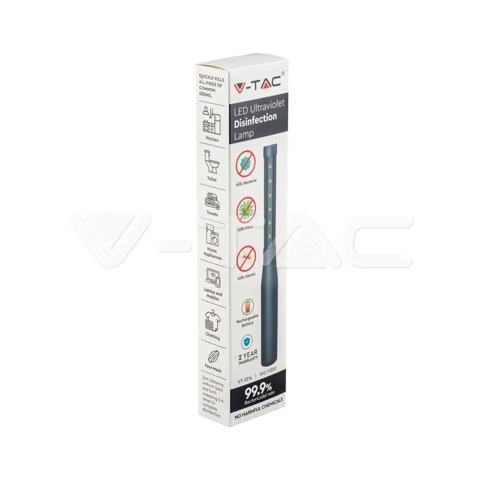 V-TAC VT-11220 UV-C Лампа за Дезинфекция Мини