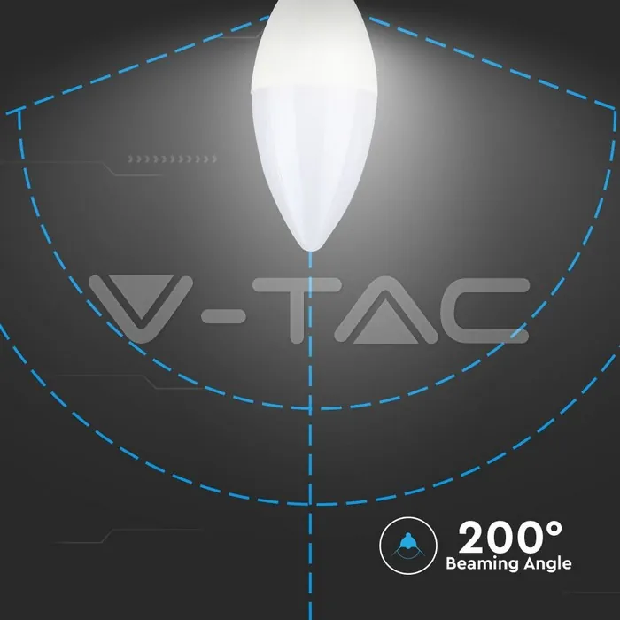 V-TAC VT-111 LED Крушка SAMSUNG Чип 7W E14 Кендъл 3000K