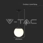 V-TAC VT-11825 Висяща Лампа Точка 1*27 Черен Опал