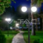 V-TAC VT-11828 Наземна Лампа Топка 2*27 Черен Опал