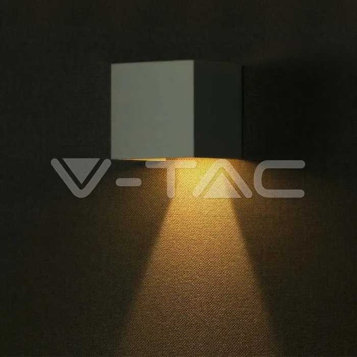 V-TAC VT-11887 9W COB LED Соларна Стенна Батерия 1x2600mAh 16ч. 4000K Бяло Тяло IP65