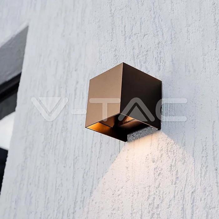V-TAC VT-11888 9W COB LED Соларна Стенна Батерия 1x2600mAh 16ч. 3000K Corten Тяло IP65