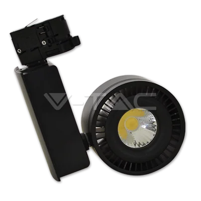 V-TAC VT-1238 45W LED COB CRI>95 Прожектор Релсов Монтаж черно Тяло Бяла Светлина