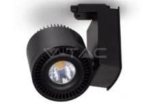 V-TAC VT-1238 45W LED COB CRI>95 Прожектор Релсов Монтаж черно Тяло Бяла Светлина