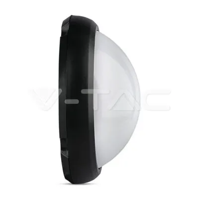 V-TAC VT-1262 8W Плафониера Кръг Черно Тяло 3000K IP66