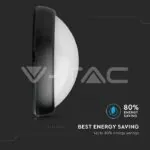 V-TAC VT-1268 8W Плафон Овал Черно Тяло 6400K IP66