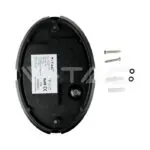 V-TAC VT-1268 8W Плафон Овал Черно Тяло 6400K IP66