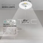 V-TAC VT-1270 10W СОВ Луна Кръгла A++ 120 lm/W Топло Бяла Светлина
