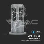 V-TAC VT-128320 10W LED Наземна Лампа Сиво Тяло 25см 4000К