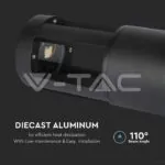 V-TAC VT-128324 10W LED Наземна Лампа Черно Тяло 25см 5000К