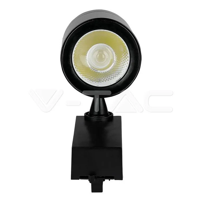 V-TAC VT-1287 35W LED Прожектор Релсов Монтаж Черно Тяло Бяла Светлина