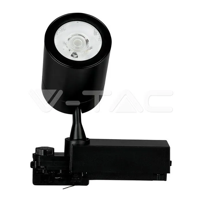 V-TAC VT-1287 35W LED Прожектор Релсов Монтаж Черно Тяло Бяла Светлина