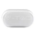 V-TAC VT-1311 8W LED Плафон Правоъгълен Овал Бяло Тяло Топло Бяла Светлина IP54